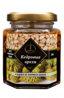 Кедровые орехи в сиропе из сосновых шишек Емельяновская биофабрика, 200 г 