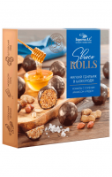 Мягкий грильяж Берестов А.С. Shoco Rolls с солёным арахисом и медом, 135 г 