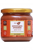 Шоколадно-ореховая паста без сахара с маслом ГХИ и полбой Вастэко, 360 г 