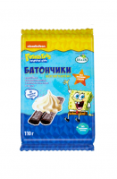 Батончики безглютеновые Губка Боб с начинкой крем-брюле, 110 г  