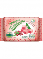 Пастила без сахара "Умные сладости" с кусочками клюквы со стевией, 160 г
