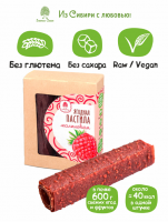 Ягодная пастила без сахара Сибирский кедр малиновая, 100 г  
