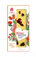 Шоколад цветной Сибирский кедр с шиповником и клюквой, 100 г 