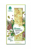 Сибирский кедр Шоколад цветной с фисташкой и кедровым орехом, 100 г 