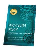 Маска вокруг глаз разглаживающая «Акулий жир и клубника со сливками» 